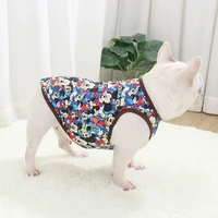 cute cartoon summer dog clothes for small medium dogs costumes coat for cat french bulldog chihuahua s xxl