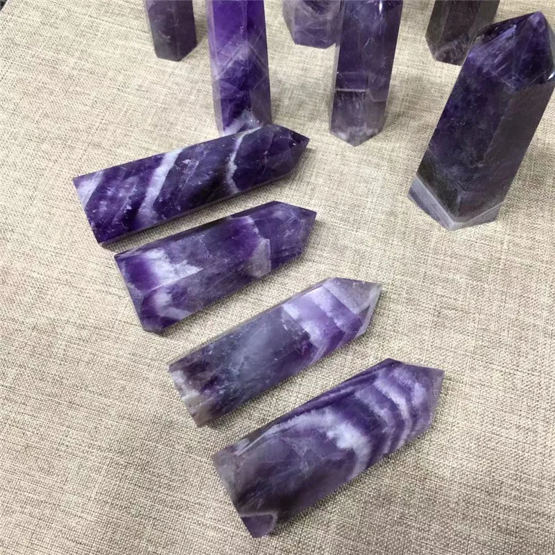 

Natural Crystal Tower Dream Amethyst Healing Point For Home Decoration