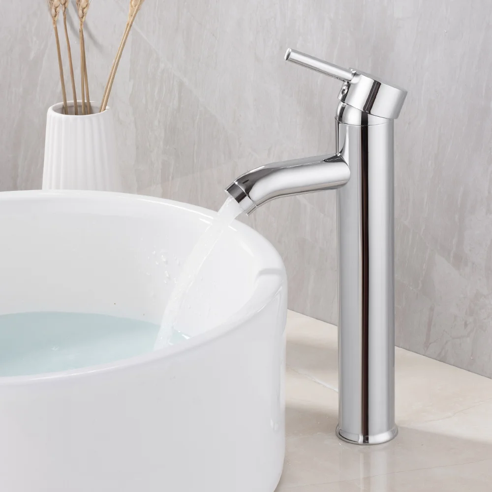 Хромированный Водопад для ванной комнаты смеситель раковины горячей и холодной