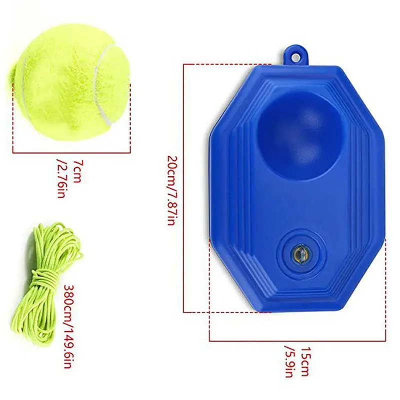 

Tennis Training Tool Exercise Tennis Ball Sport Self-study Rebound Ball With Tennis Trainer Baseboard Sparring Device