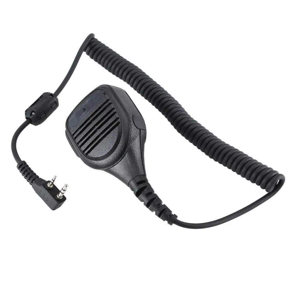 2 Pin Ptt непромокаемый плечевой динамик микрофон для Baofeng Way Radio Walkie Talkie | Мобильные