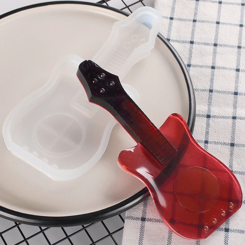 1 шт. силиконовая форма для торта в форме гитары помадки Желейная конфет