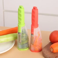 peeler with rubbish bin stainless steel multi function vegetable peeler cutter peeler potato carrot grater kitchen tool gadgets