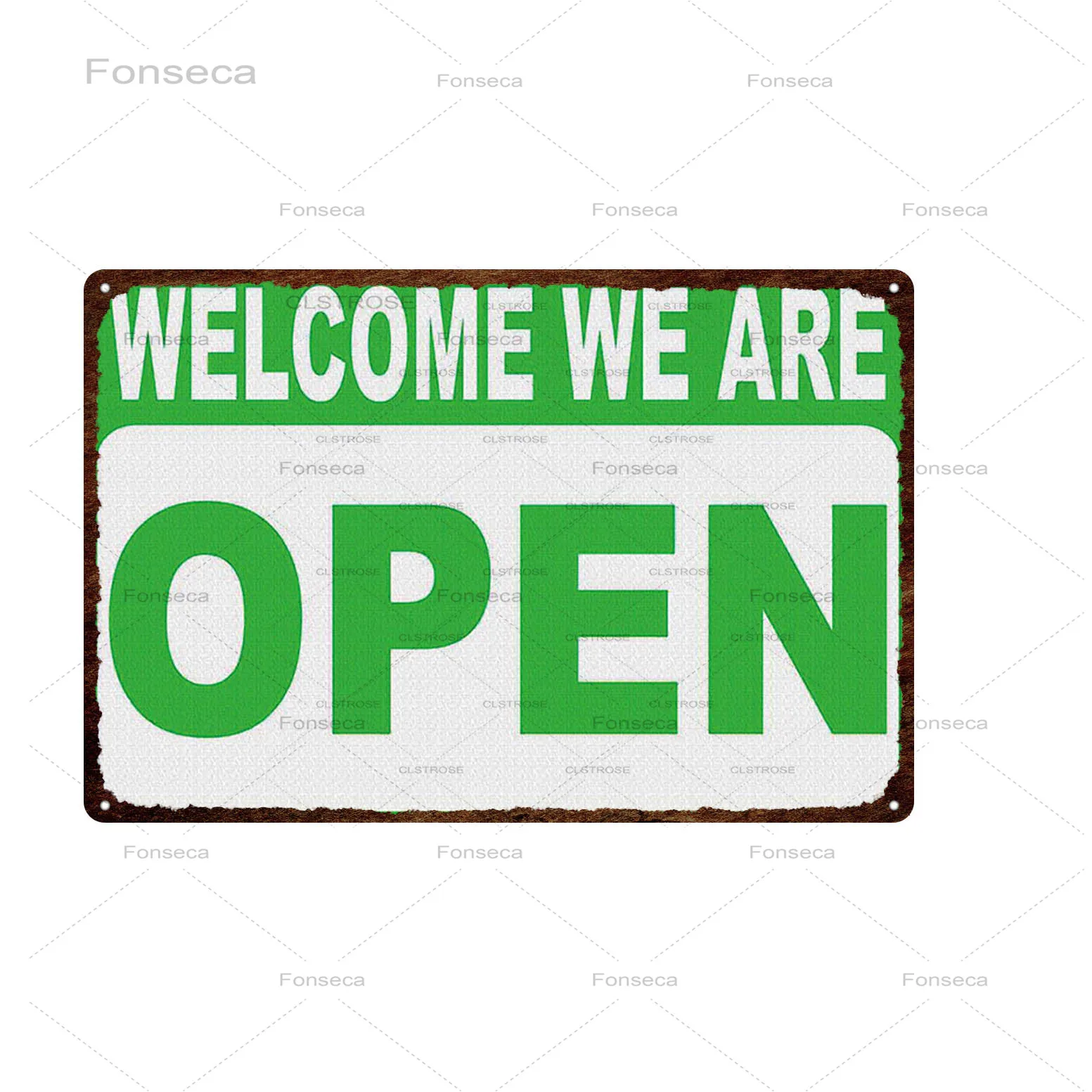 Open/Closed Metal Tin Sign Bar Cafe Diner Garage Pub Home Wall Decoration Retro Welcome Art Poster 30*20 cm | Дом и сад