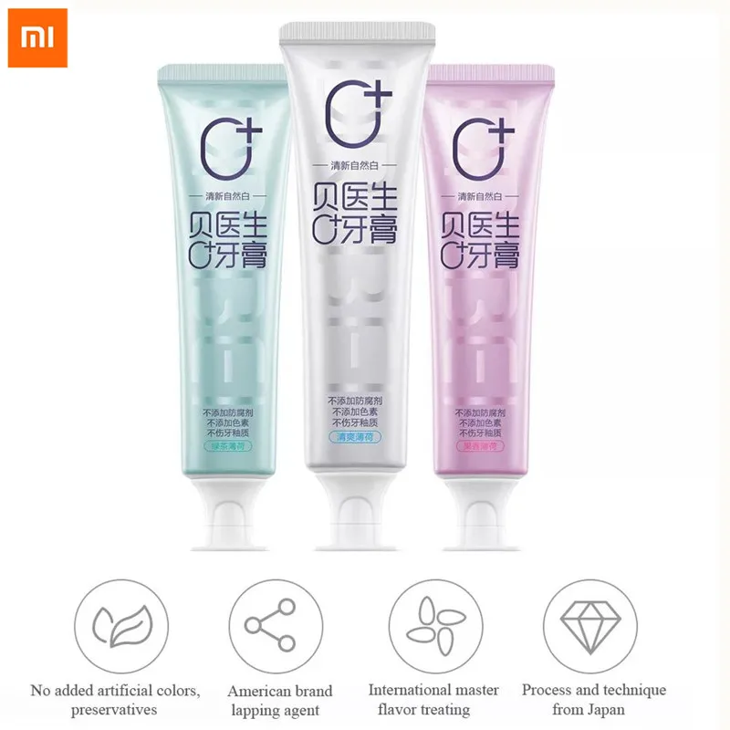 Xiaomi Mijia Dr. Bei 0 + пробиотическая зубная паста натуральная отбеливание зубов эмаль