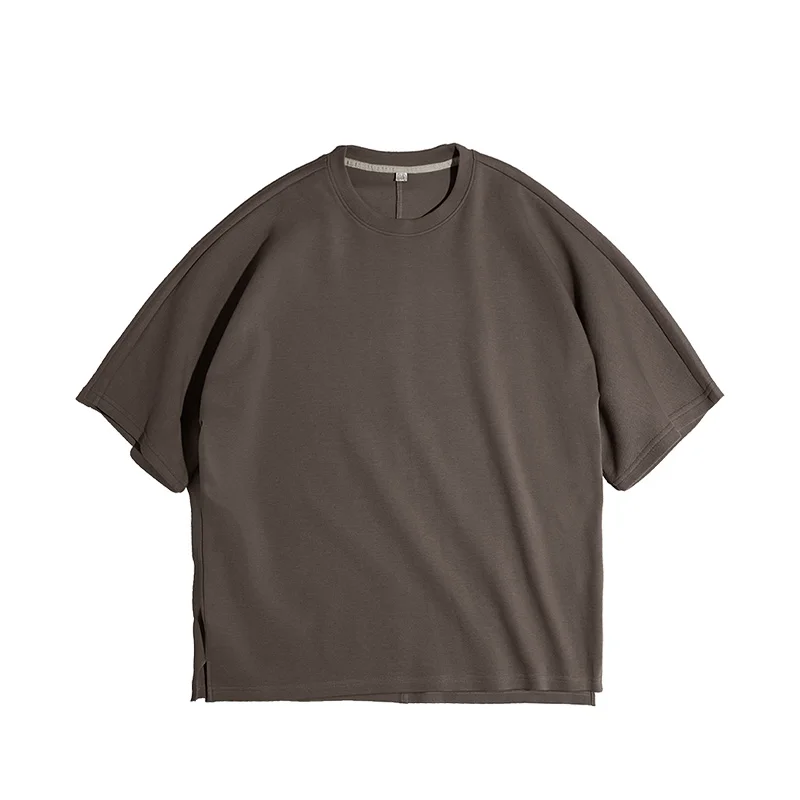 Мужские однотонные хлопковые футболки Maden весенние свободные силуэты