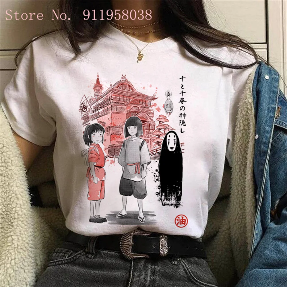 

Neighbors in the Woods print Tees Harajuku anime spirited away my neighbor totoro t shirt women gothic punk women/men's T-Shirts