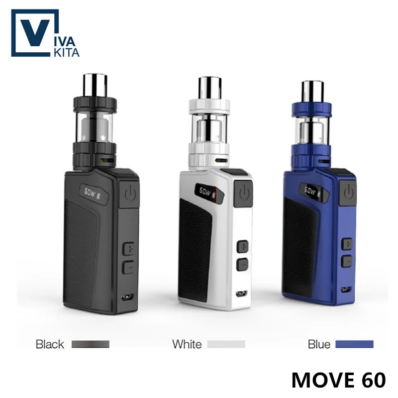 Доставка по Великобритании! Электронная сигарета Vaptio MOVE TC 60 2100 мАч Вт OLED 0 69 дюйма |