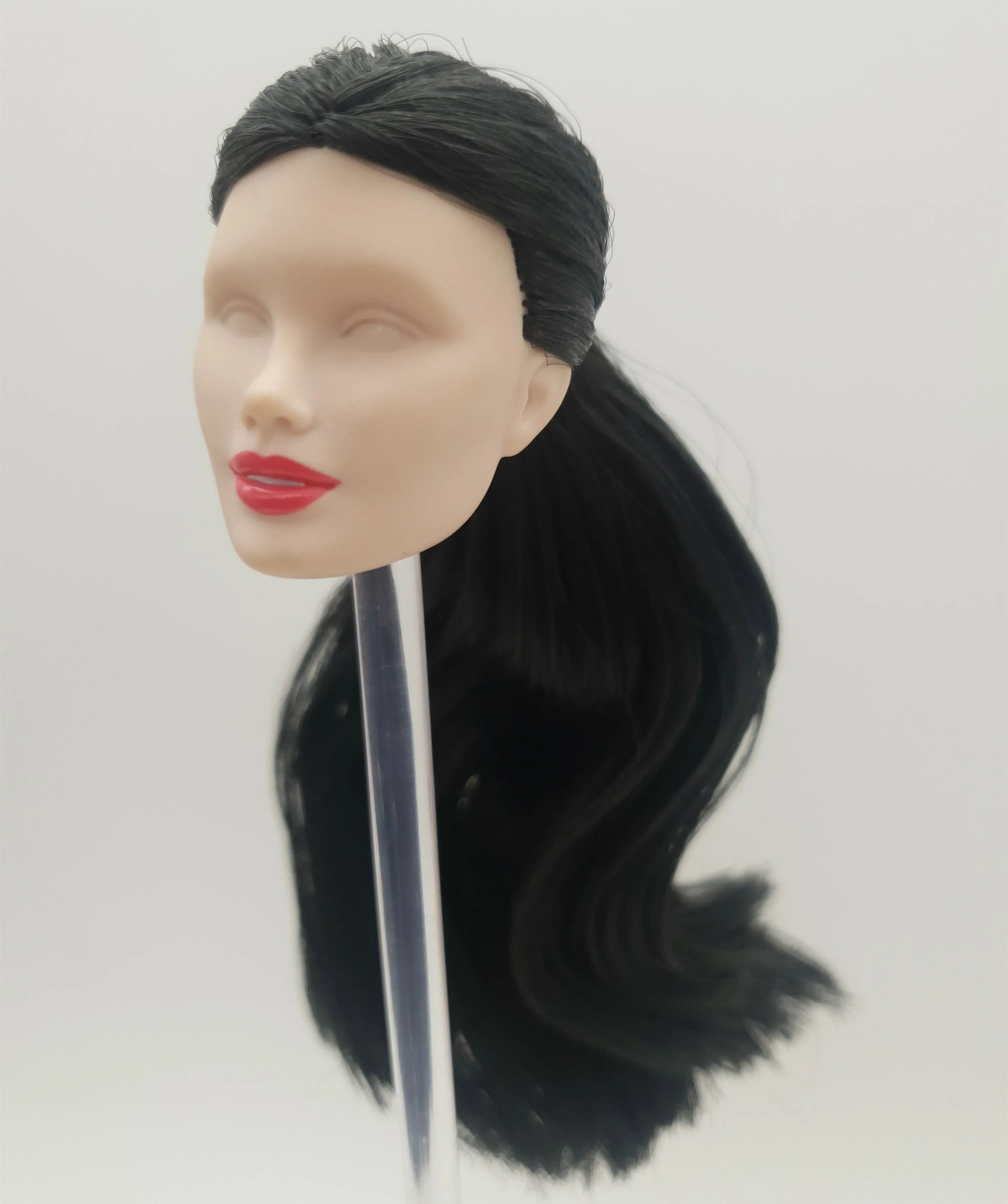 

Fashion Royalty Gloria Grandbuilt Katy Keene Black Hair Reroot Japan Skin FR doll Head For Repaint