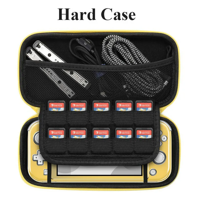 Портативный чехол для переноски Nintendo Switch Lite с большой емкостью жесткий
