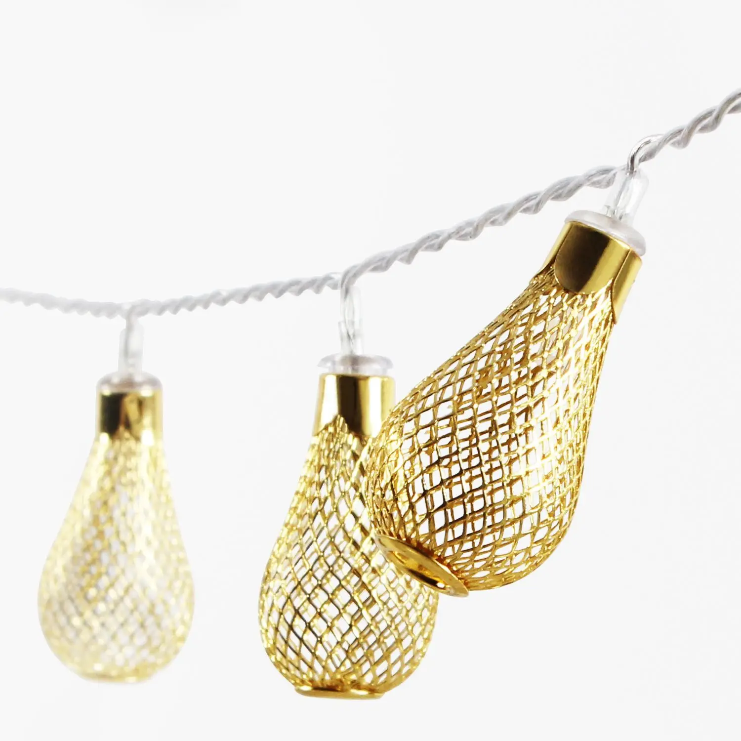 Гирлянда металла падение Фея светильник Новогоднее украшение 8 режимов 220V