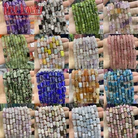 8x11mm natural faceted apatite quartz citrines aquamarina amethysts stone cylinder loose beads for jewelry making diy bracelets