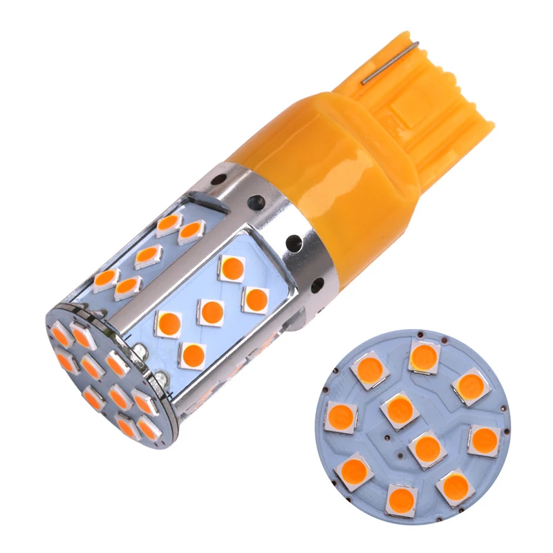 1 шт. светодиодный автомобильная светодиодная лампа T20 7440 W21W 3030 35SMD|Сигнальная