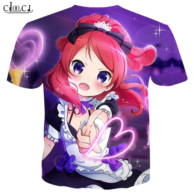 Модные Love Live аниме девочка футболка для мужчин и женщин 3D принт Harajuku с коротким