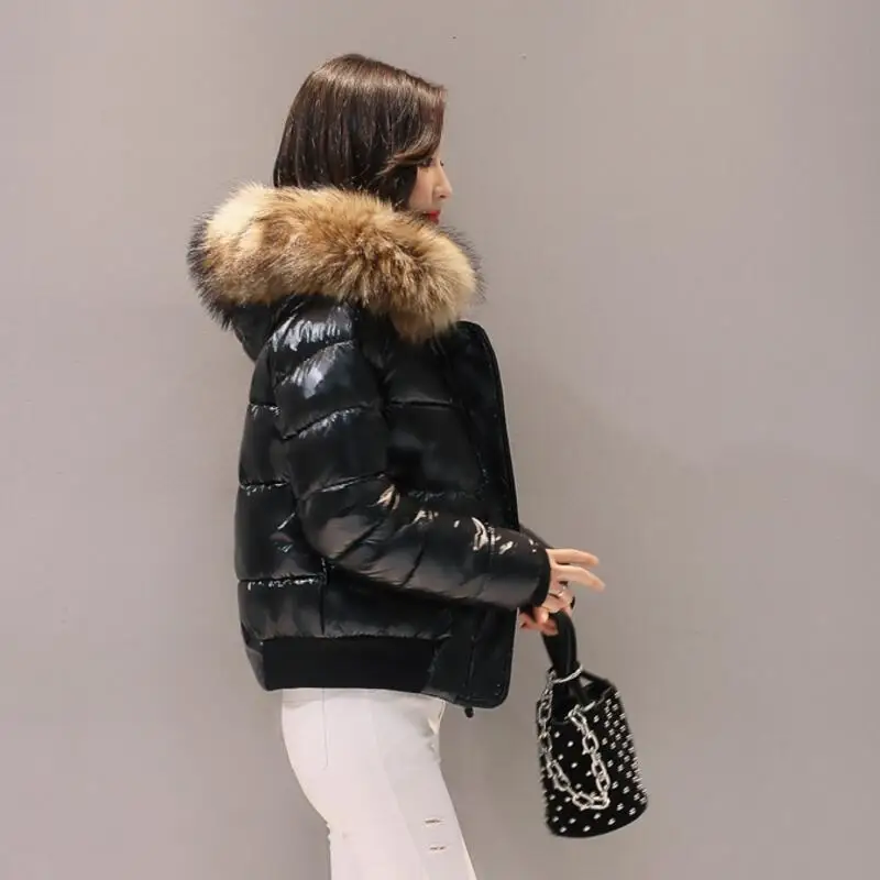 2019 зимнее новое яркое пальто хлопковое женское корейское короткое пуховое