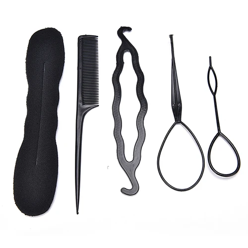 13pcs/Set DIY Styling Tools Hair Braider Magic Twist Bun Comb Pins Clips Sponge Roller Maker Styler For Girl Women Wholesale | Красота и