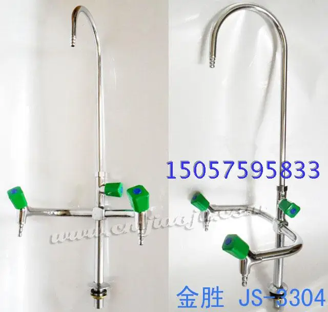 

Laboratory full copper chrome faucet / three / triple plating gooseneck faucet 360 rotation