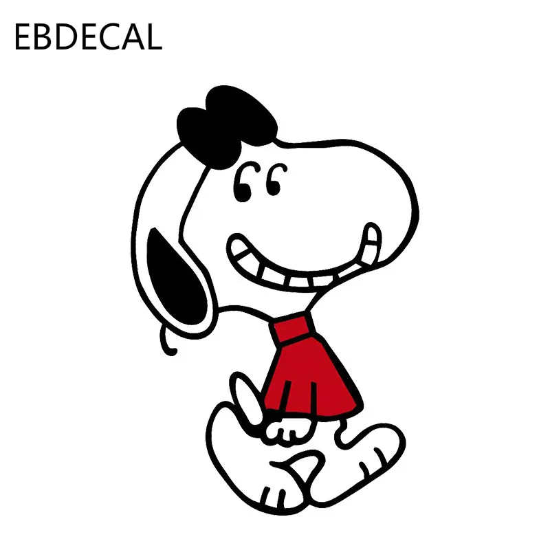 Ebdeckle Снупи машина бампер окно настенные переводные наклейки для чемодана декора