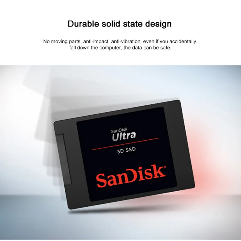 Двойной Флеш-накопитель SanDisk 1 ТБ SSD Ультра 3D Внутренний твердотельный диск 500 ГБ