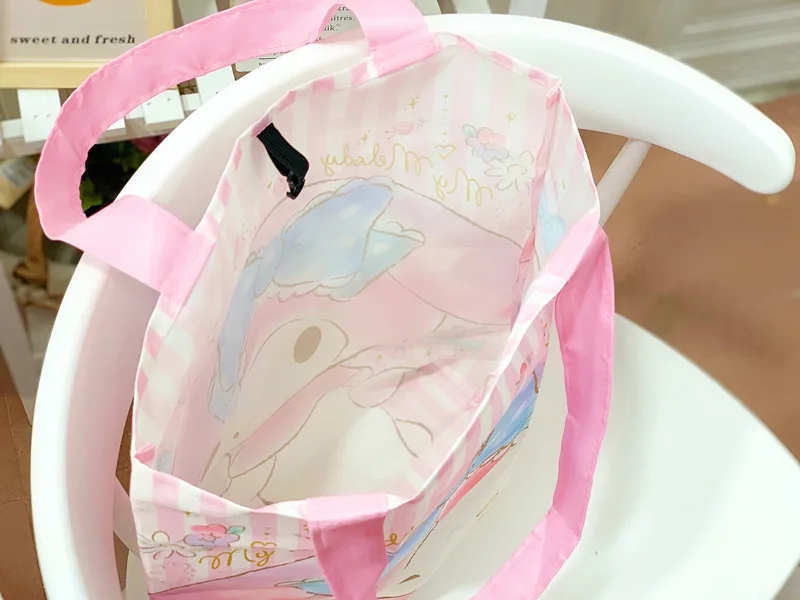Эко-сумка Hello kitty с рисунком из мультфильма складная сумка для покупок крючком