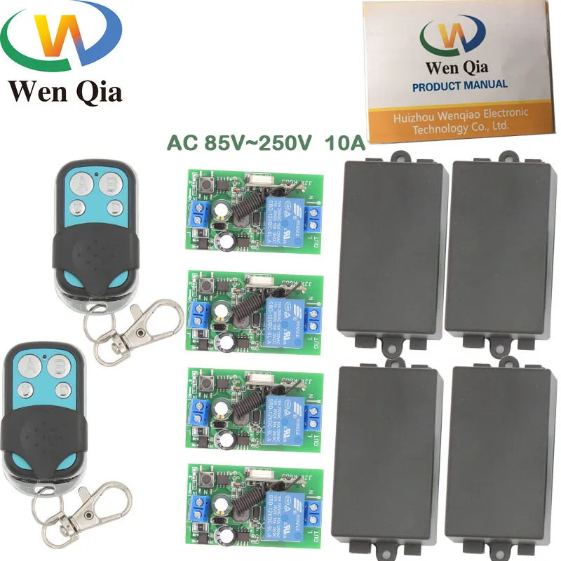 Беспроводной универсальный пульт дистанционного управления 433 МГц 220 В 10 А 2200