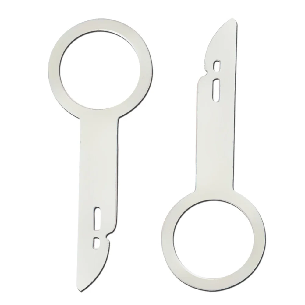 

4pcs Radio Removal Release Portable Vehicle CD Sound Stainless Steel Stereo Keys Car Dismantling Device