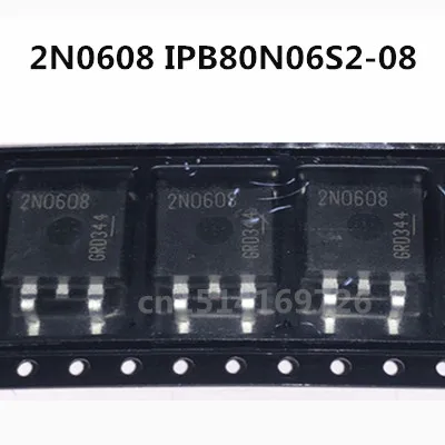 

Оригинальный Новый 5 шт./2N0608 IPB80N06S2-08 TO-263 80V 55A