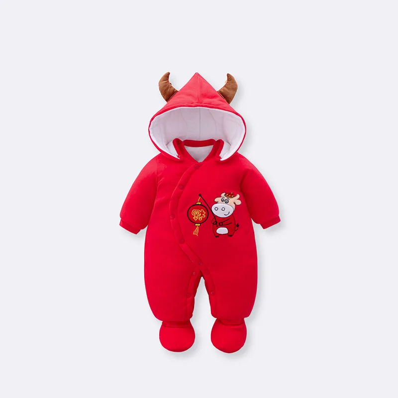 

Baby clothing winter thickened baby hammock cotton clothing infant rompers newborn baby boy girl clothes out crawl