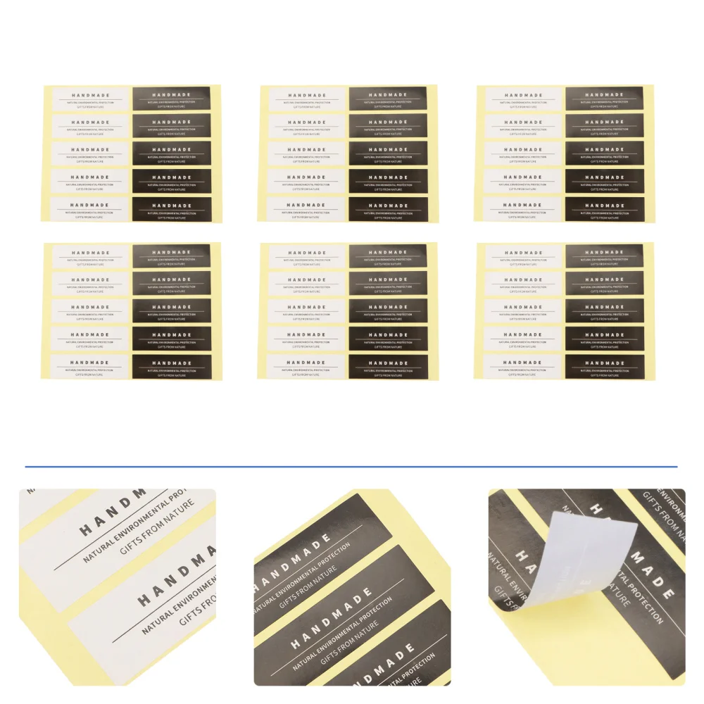 

6pcs Candle Container Adhesive Labels DIY Decorative Stickers