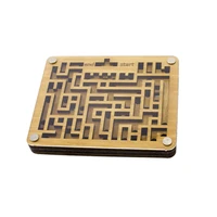 wood table maze balance board puzzle solitaire game fun toys for adults kids
