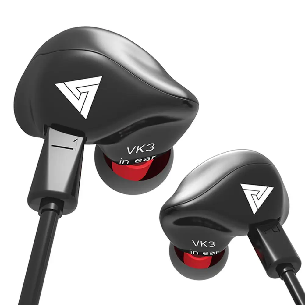 

QKZ VK3 In-Ear Earphones Special Edition Headset Clear Bass Earphone With Mic Metal Heavy Bass auriculares audifonos