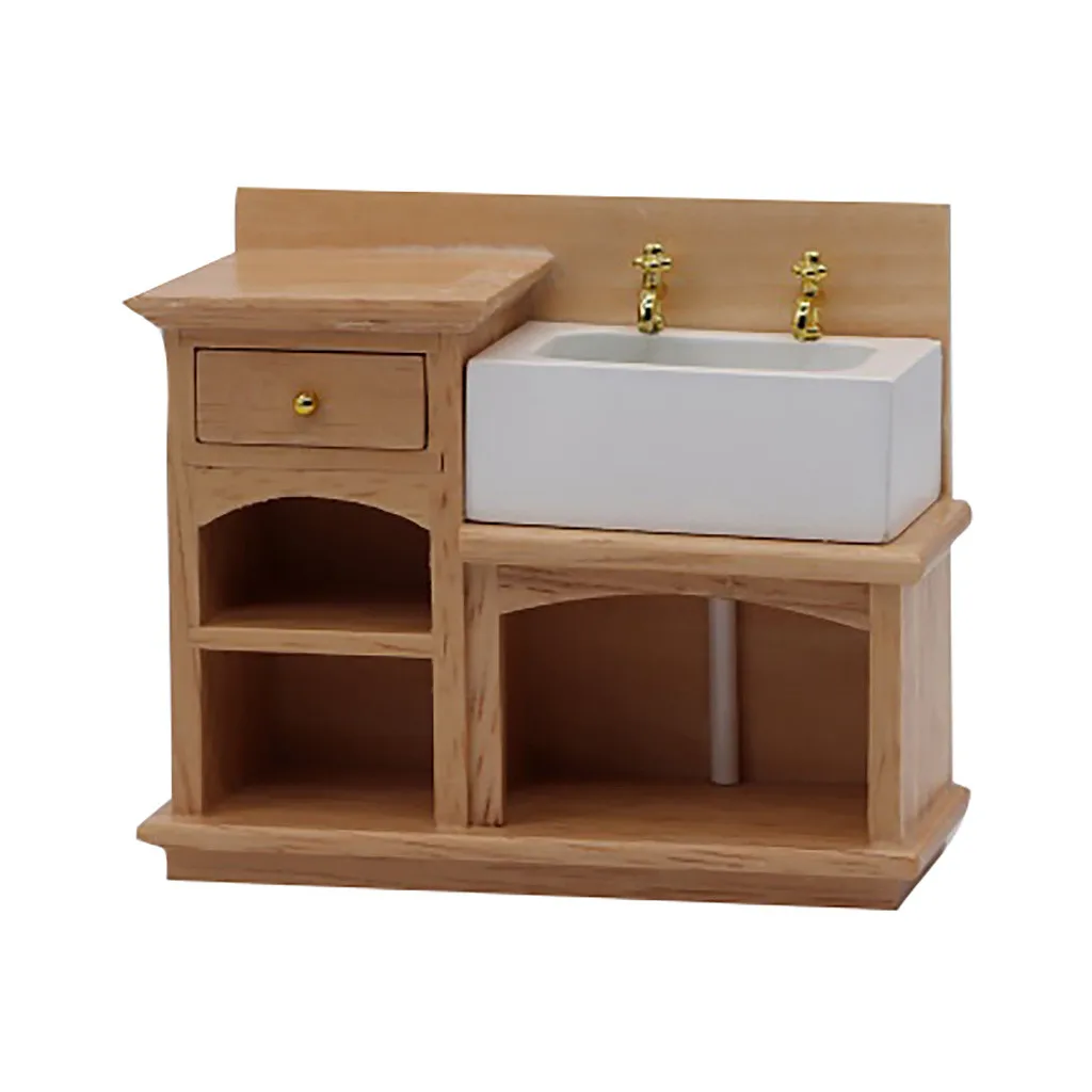 1:12 весы кукольный домик миниатюрная мебель деревянная кухонная плита Шкаф в