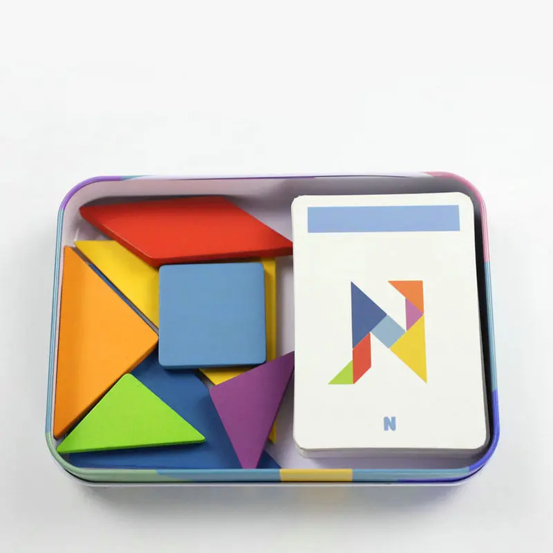 Геометрические тела игрушка головоломка железный ящик пазл интеллектуальная