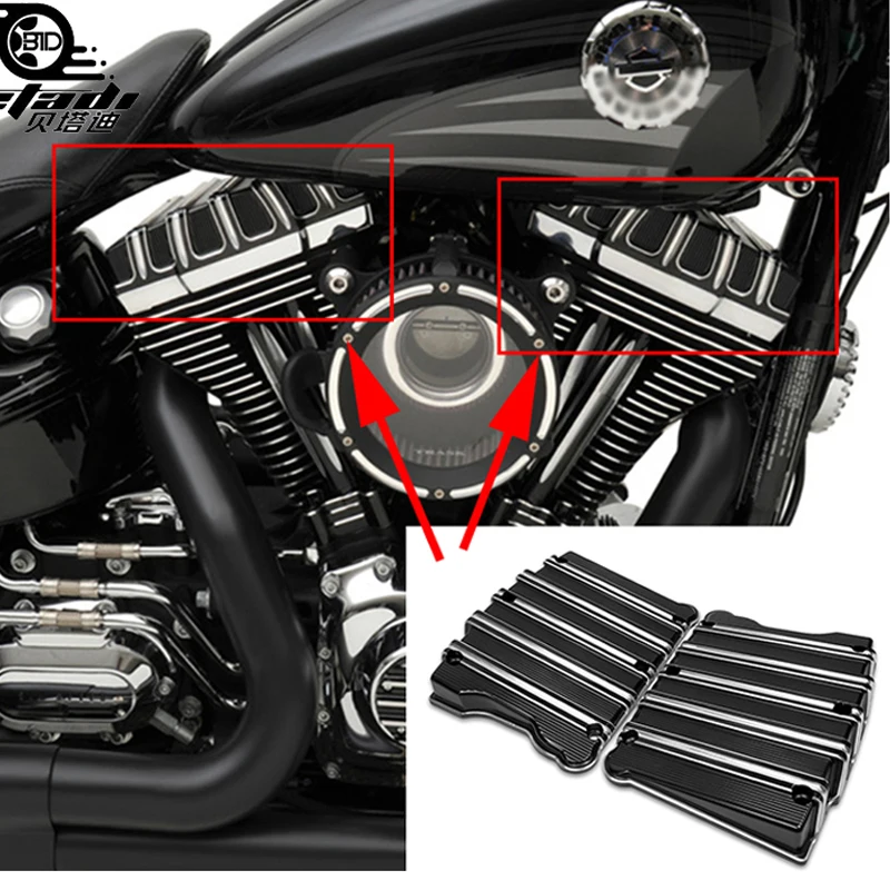 Мотоциклетные детали Rocker Box Top Cover алюминиевая крышка для Harley Touring Electra Glid Dyna Fat Bob