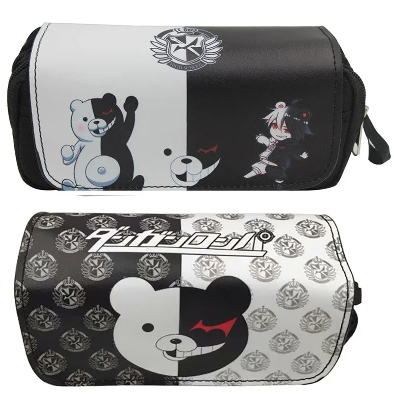

Anime Danganronpa V3: Killing Harmony Monokuma Pen Bag Cosplay Student Zipper Pencil Case Gift Prop Cartoon Halloween Collection