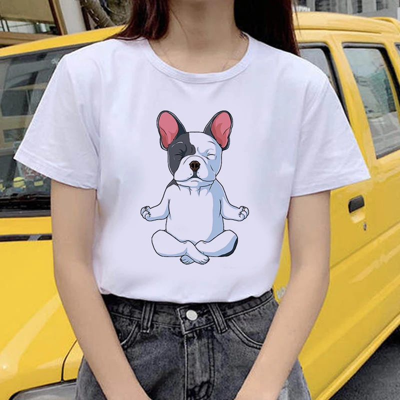 

Female T-shirt kawaii streetwear Cartoon tees Women T-Shirt Fashion dog graphic T Shirts Short Sleeve Harajuku ropa mujer