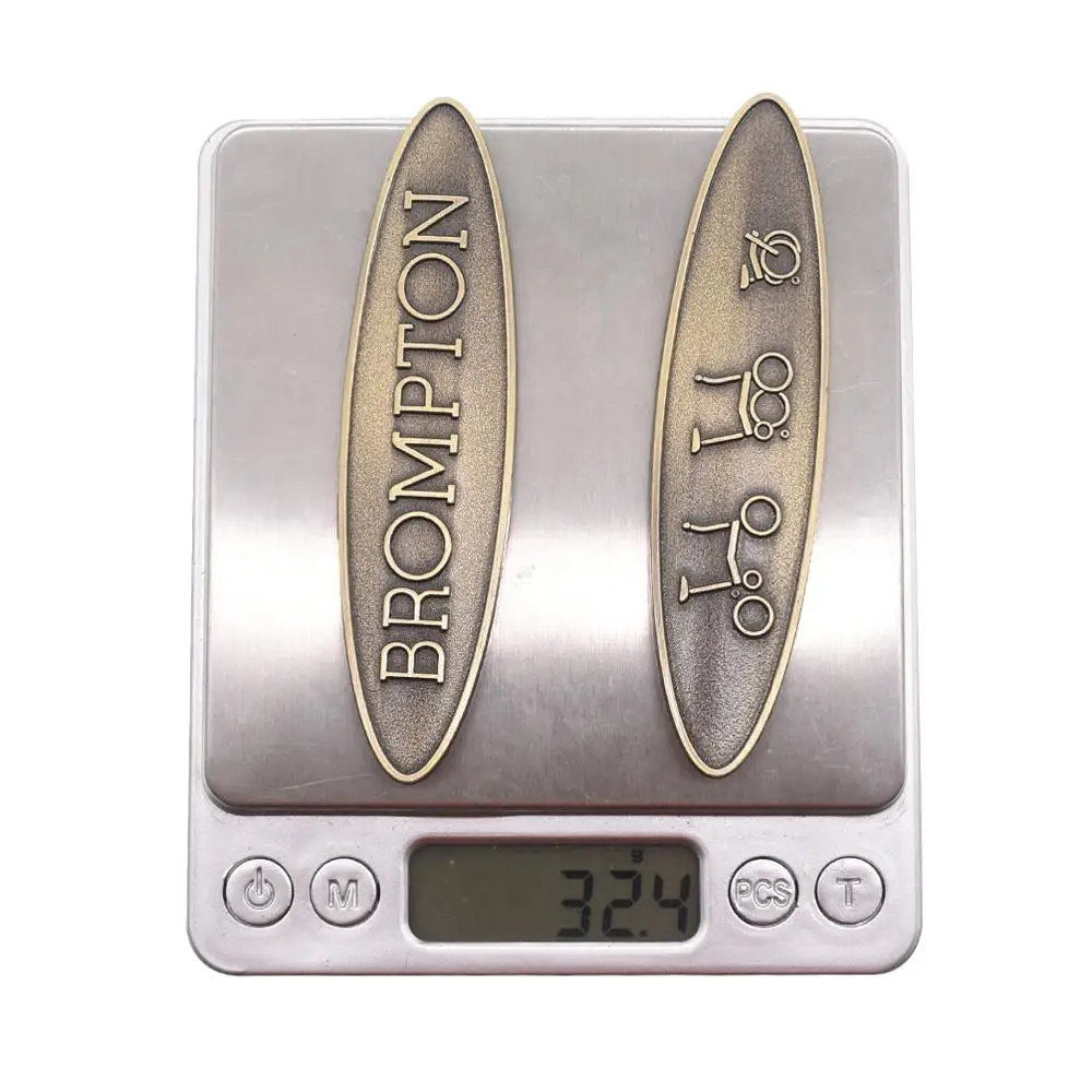 Металлические велосипедные наклейки TWTOPSE значок для головы Бромптона наклейка