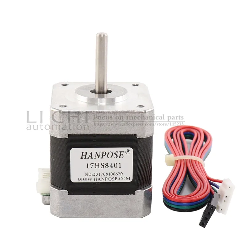 Шаговый двигатель Nema17 42bygh 4 lead 17HS8401 D 42x48 мм с высоким крутящим моментом 1 8 А 52 Н см