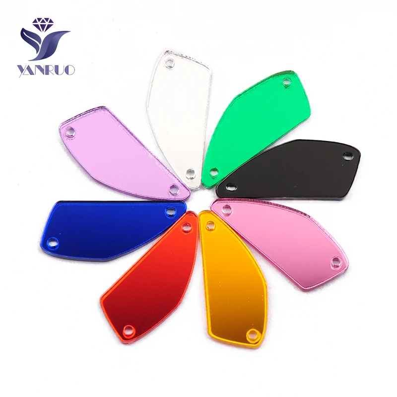 Зеркальные акриловые стразы с плоской задней частью 30 шт. |