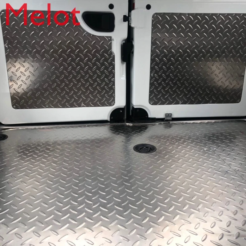 

Modification Accessories Chase Stainless Steel Floor Car Aluminum Interior Carriage Iron Sheet Truck Foot Mat High Quality