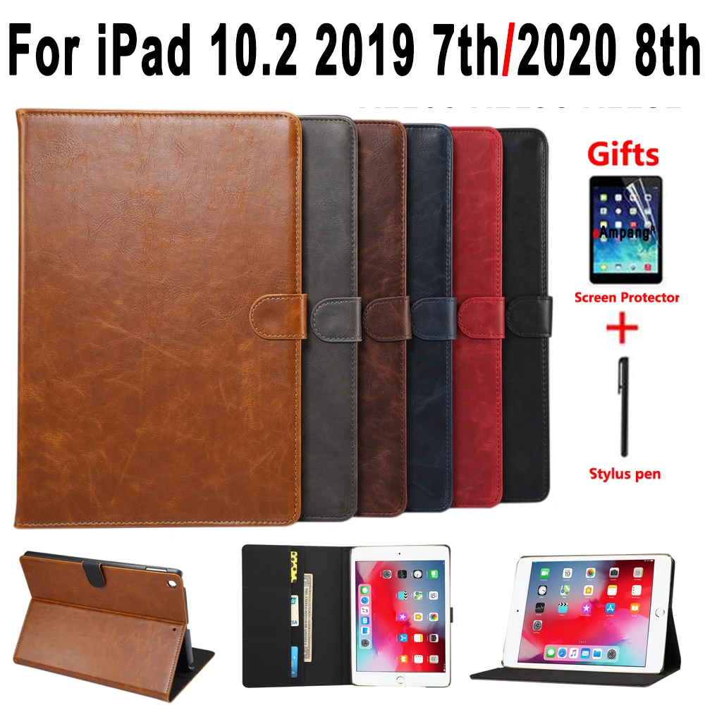 Премиум кожаный чехол для iPad 10 2 7th 8th 2019 2020 Air 3 4 3rd 4th Pro 9 7 5 11 5th 6th 2017 2018 смарт