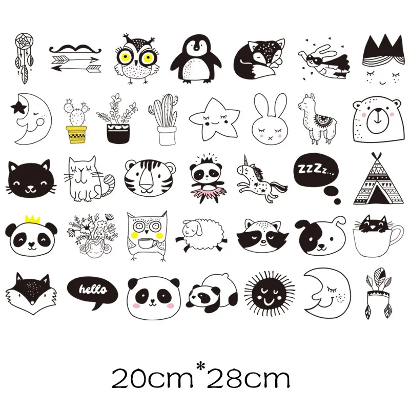 Нашивки с мультяшными животными собакой кошкой аппликации для глажки детской