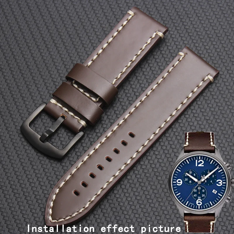 Мужской кожаный ремешок shengmeirui для часов tissote 1853 серия Tissot CHRONO XL T116 22 мм | Наручные