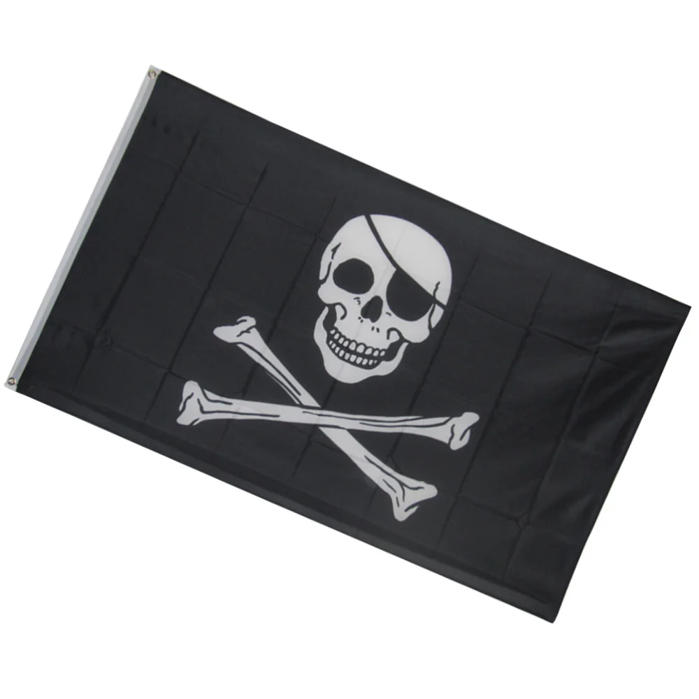 

1PC 90x150cm Pirate Flag Creepy Home Haunted House Decoration Cosplay Supplies