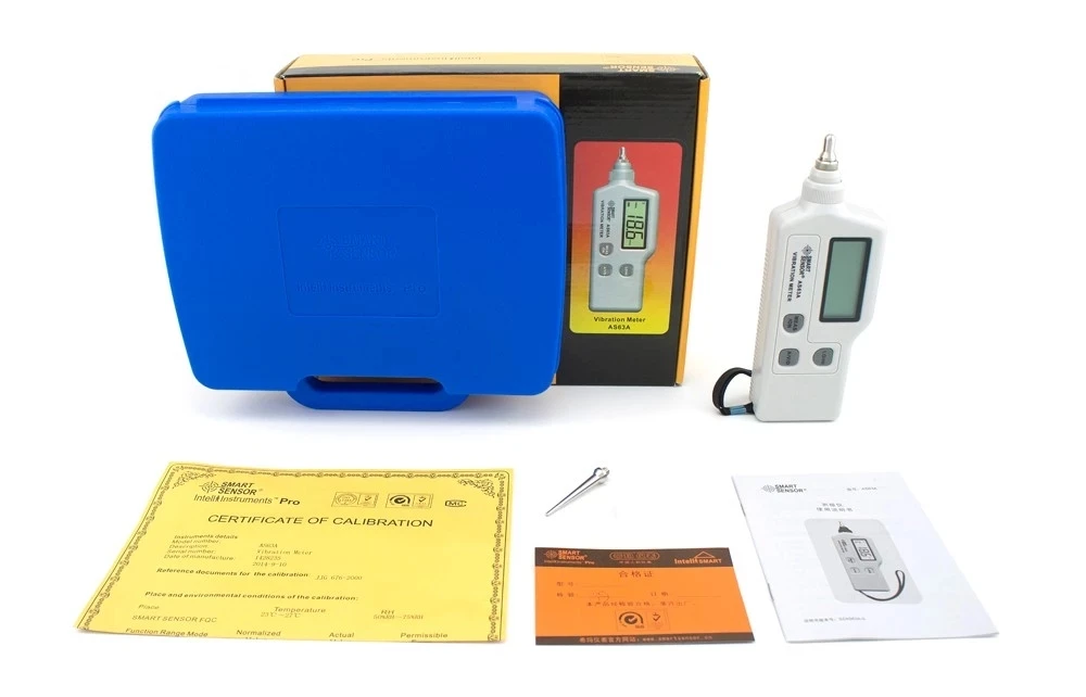 

Smart Sensor AS63A acceleration / displacement / velocity Vibration analyzer vibrometer portable vibration meter