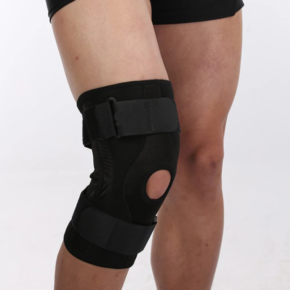 

Knee Brace Support Adjustable Breathable Aluminum Plate Knee Joint Stabilizer Knee Protector Orthopedic Arthritic Guard Strap