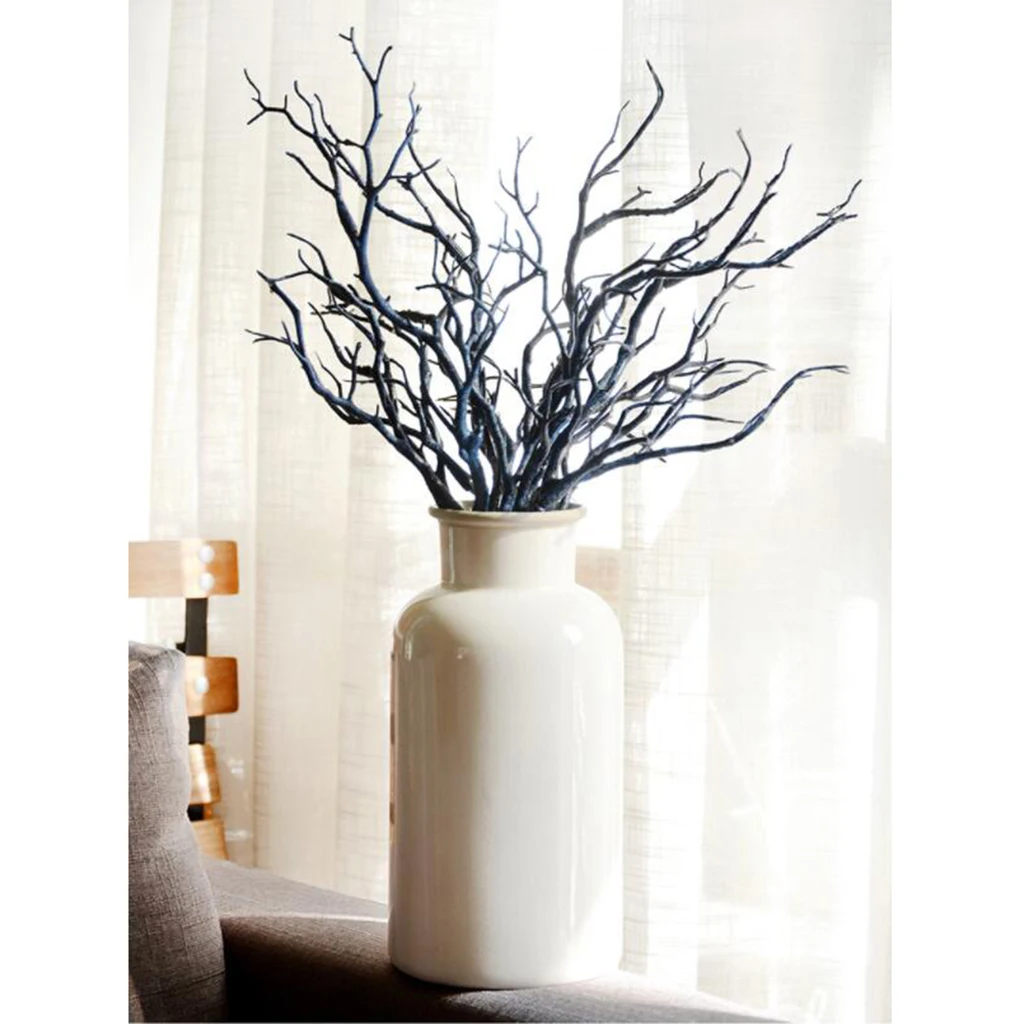 Ветки фикусов синего цвета из искусственного шелка 1 пучок | Дом и сад