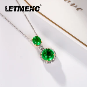 Image for Colombian Emerald-Shaped Diamond Pendant, Emerald  