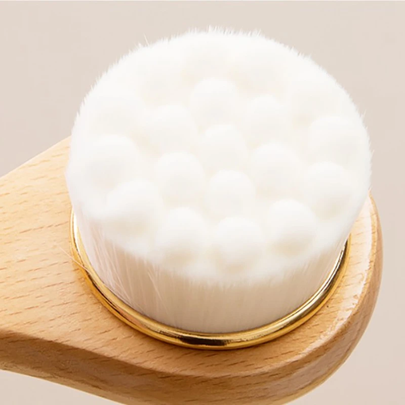 

Bamboo Wood Handle Facial Cleansing Brush Tools Soft Fber Hair Manual Face Brush Cleaning Face Brushes Skin Care