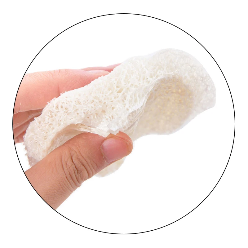 3 шт./компл. натуральная люфы салфетка для мытья посуды скраб тарелка горшок легко